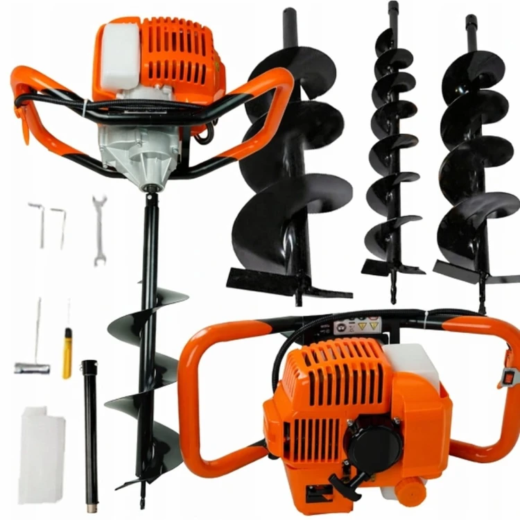 Wiertnica spalinowa do wiercenia otworów , do gleby ,ziemi_wynik.jpg