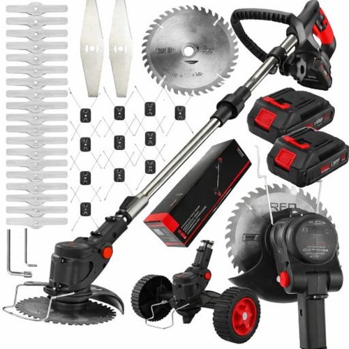 Podkaszarka akumulatorowa do trawy 2x AKU | lekka kosa elektryczna ogrodowa