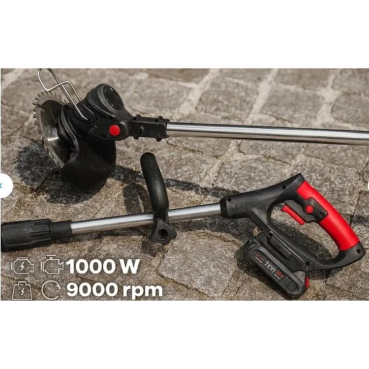 Podkaszarka akumulatorowa 1000W 21V kosa ogrodowa 2×AKU wykaszarka zestaw