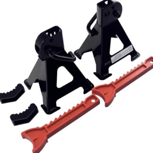 2x Kobyłki 3T podstawki, podpory z gumą mocne 3 T regulowane ..jpg